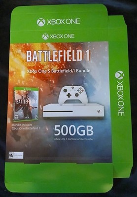 RARE Gamestop XBOX ONE Battlefield 1 Retail Display Box Never Assembled