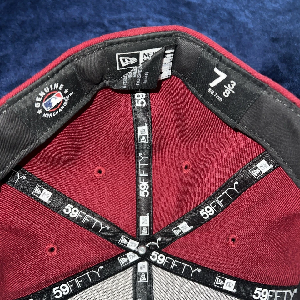 Los Angeles Dodgers MLB  59Fifty Fitted Hat -Burgundy - Image 4 of 4