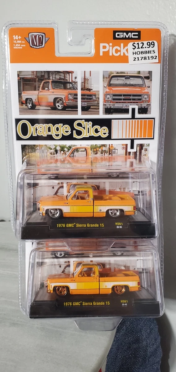 M2 Machines 2025 – 1976 GMC High Sierra 15 4x4 – Giallo – Scala 1:64 – Serie Auto-Thentics