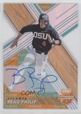 2019 Panini Elite Extra Edition Status Tie-Dye Die-Cut 6/10 Beau Philip Auto f3p