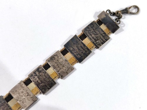 Studentenverbindung, Burschenschaft, Bierzipfel "gold-weiß-schwarz", 1928, 800er - Bild 5 von 6