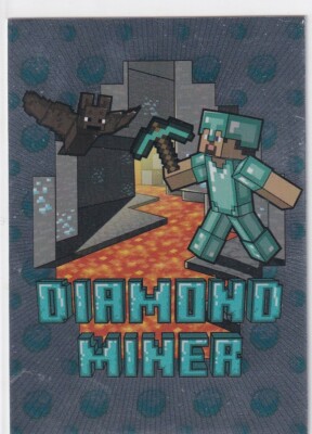 Panini Minecraft Time to Mine Trading Cards Karte Nr. 31 Diamond Miner