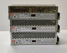 Lot of 3 Qty Mean well S-150-24 Switching Power Supply