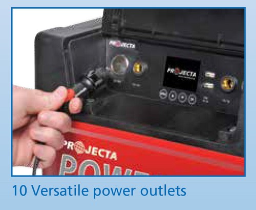 Projecta Battery Box Power Hub 12 Volt Digital screen in built 300 watt Inverter - Picture 3 of 8