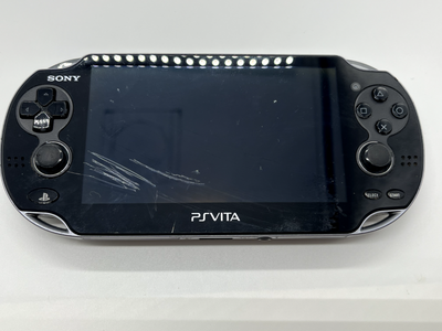Sony PlayStation Vita PCH-1100 AB01 Crystal Black 3G/Wi-Fi w/Box 