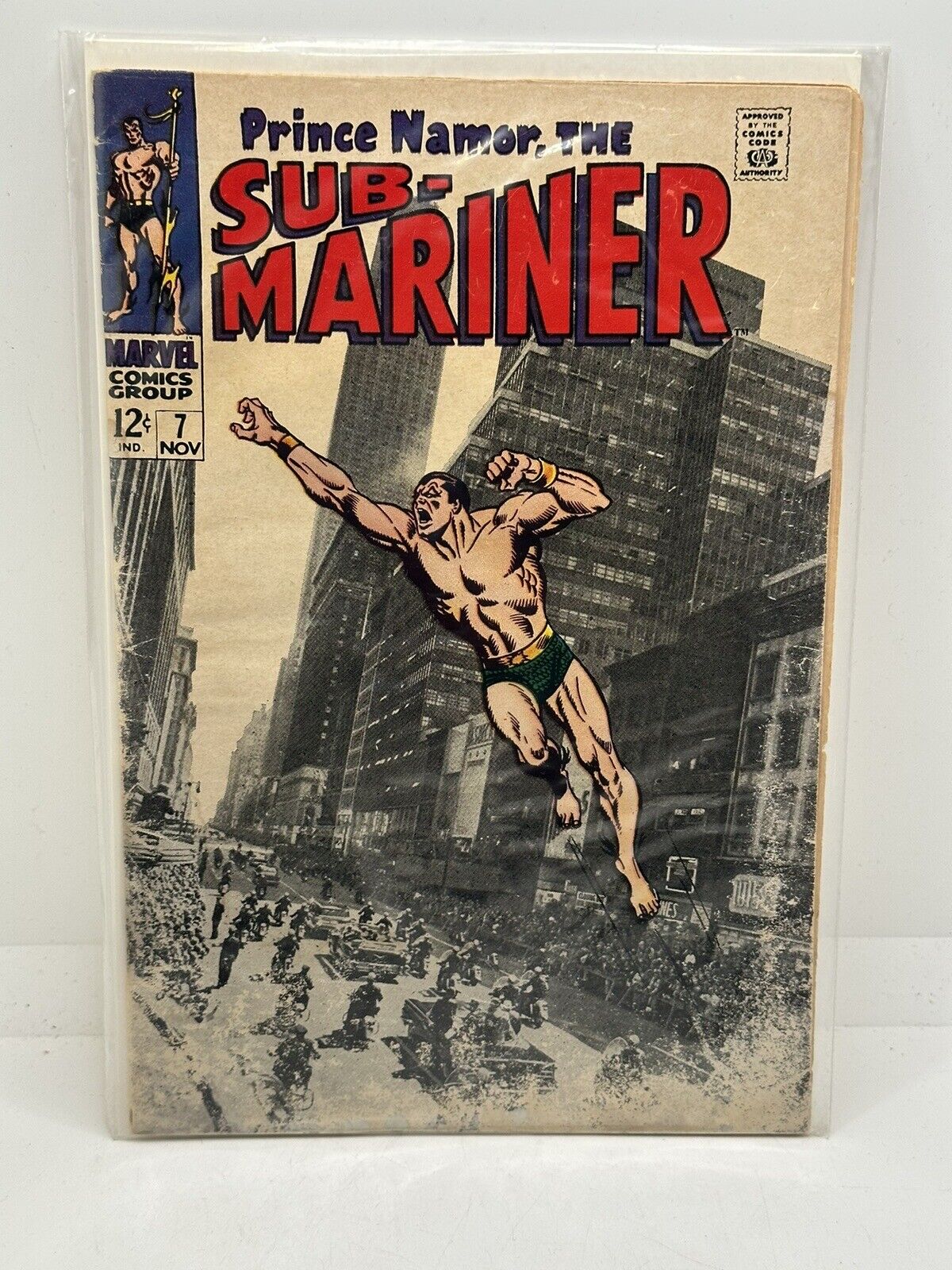 Sub-Mariner #7 VG/FN (Marvel 1968) 1st IKTHON Destiny Dies Iconic Buscema Cover 