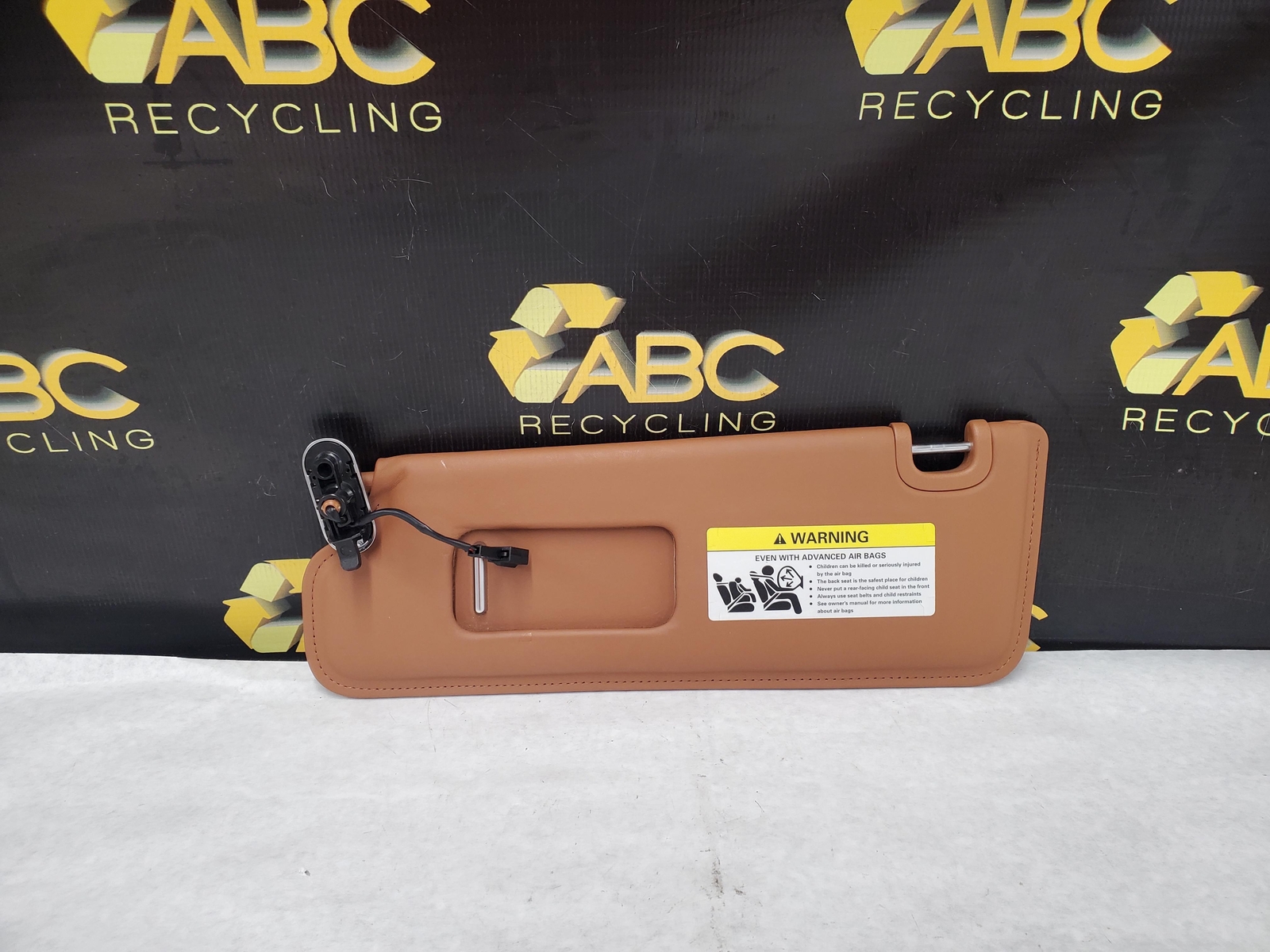 2007 Bentley Flying Spur Sun Visor Left Driver's (Saddle) BENTLEY 07 OEM