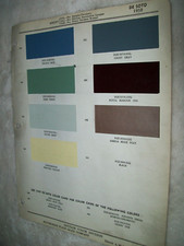 1950 De Soto DeSoto car Ditzler auto Paint Chips set + bulletins