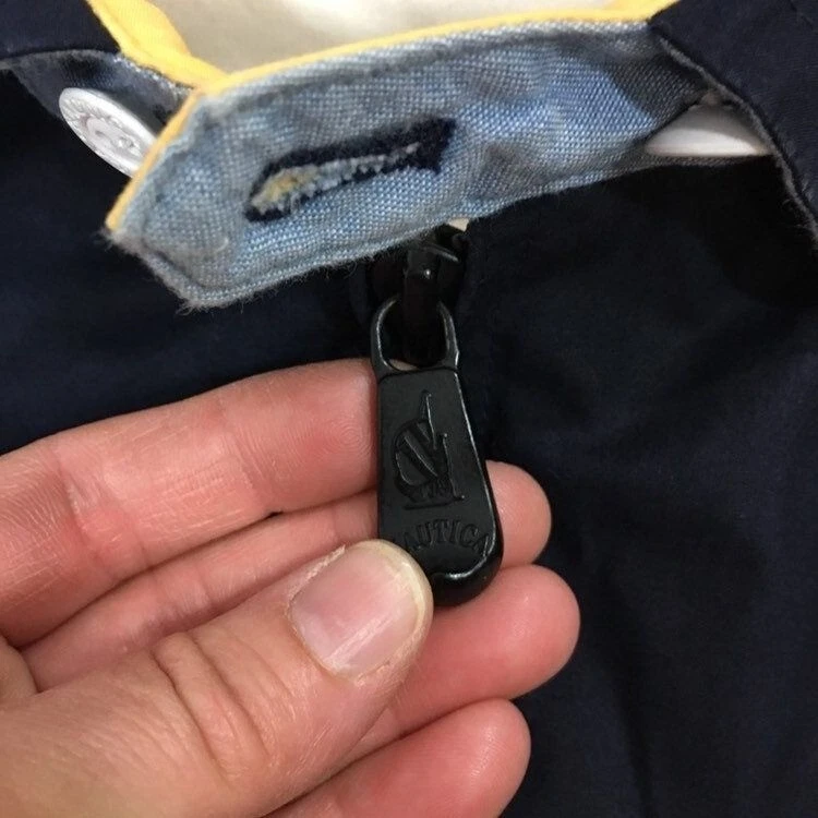 Chaqueta De Colección Años 90 NAUTICA Azul Amarillo Audaz COLORBLOCK Navegación NKZ Yachting Abrigo L Foto 2 de 4