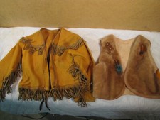 Vintage Davy Crockett Childs Fringed Shirt  Vest