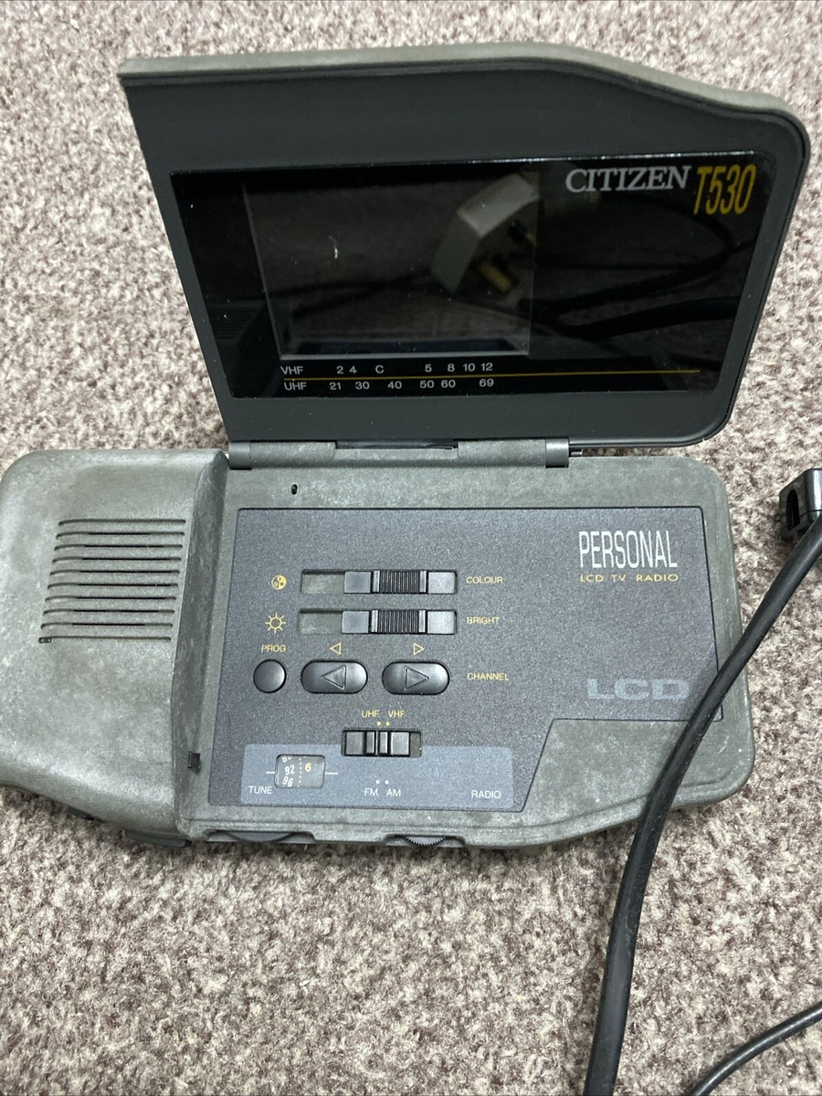 Collectors CITIZEN T530 LCD Color TV & FM/AM RADIO (portable