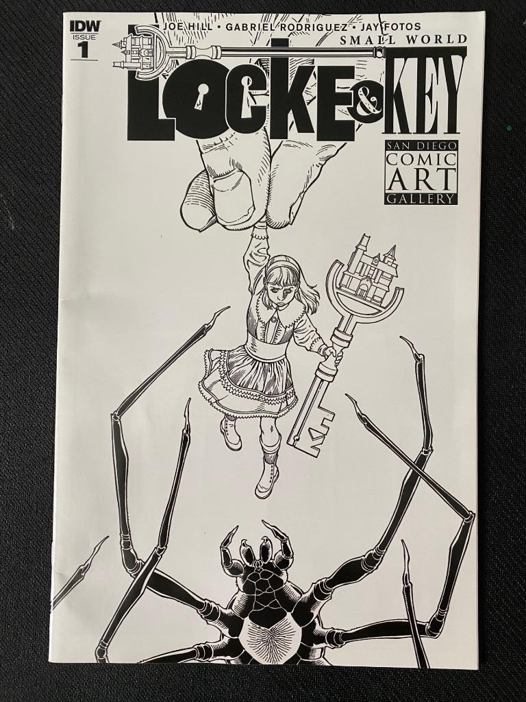 LOCKE AND KEY SMALL WORLD 1 COMIC ART GALLERY VARIANT B/W eBay