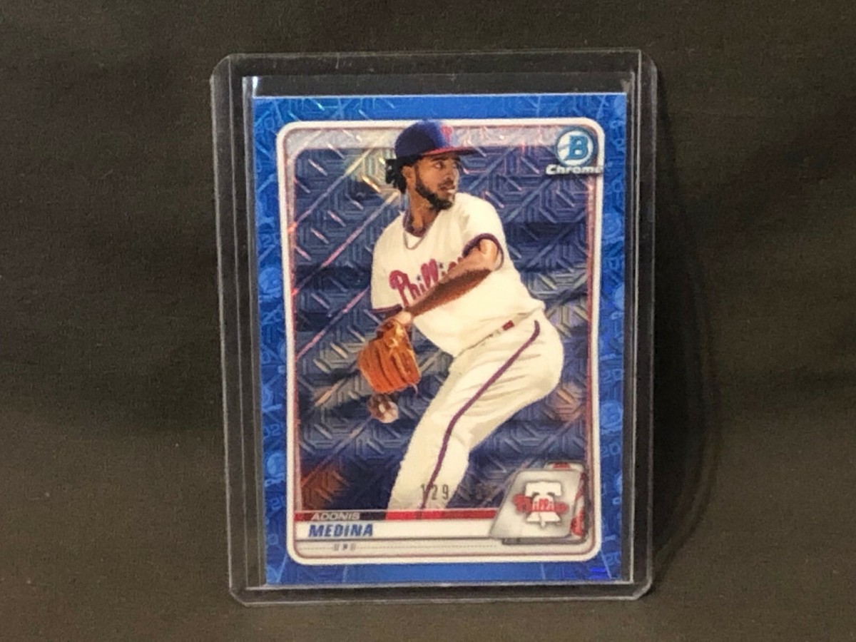 2020 Bowman Chrome Mega Box Adonis Medina (BCP-183) Blue Refractor
