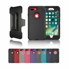 For  iPhone 6 Plus/7Plus/8Plus Heavy Duty Defender Rugged Case Bult-in Screen