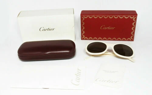 Gafas de sol vintage Oval marco de metal Cartier
