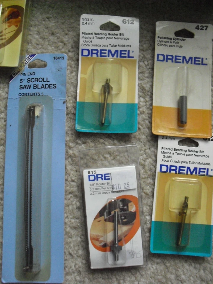 Lot of 13 NEW Dremel Bits Collets Diamond Points and More NIP - Image 3 of 3