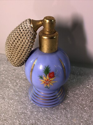 Vintage Parfum Flakon Zerstäuber, Duftflakon mit Zerstäuber Made in England