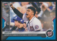 Juan Soto 2021 Topps Now Blue Supports Old Teammate /49