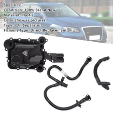 Oil Separator PCV Valve Vent Trim & Hose Tube For Audi Q7 A8 Q5 S4 A6 A7 3.0TFIS
