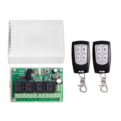 443MHz Wireless Remote Control Relay Switch With Receiver and 4CH Channel - Picture 2 of 19