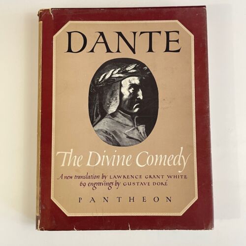 THE DIVINE COMEDY by DANTE HC/DJ 69 engravings by Gustave Doré 1948 - Foto 2 di 13