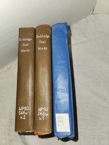 1803-04, The Works of Philip Doddridge, Vol. 1, Vol. 2, Vol 5, 3 Book Lot - Imagen 10 de 13