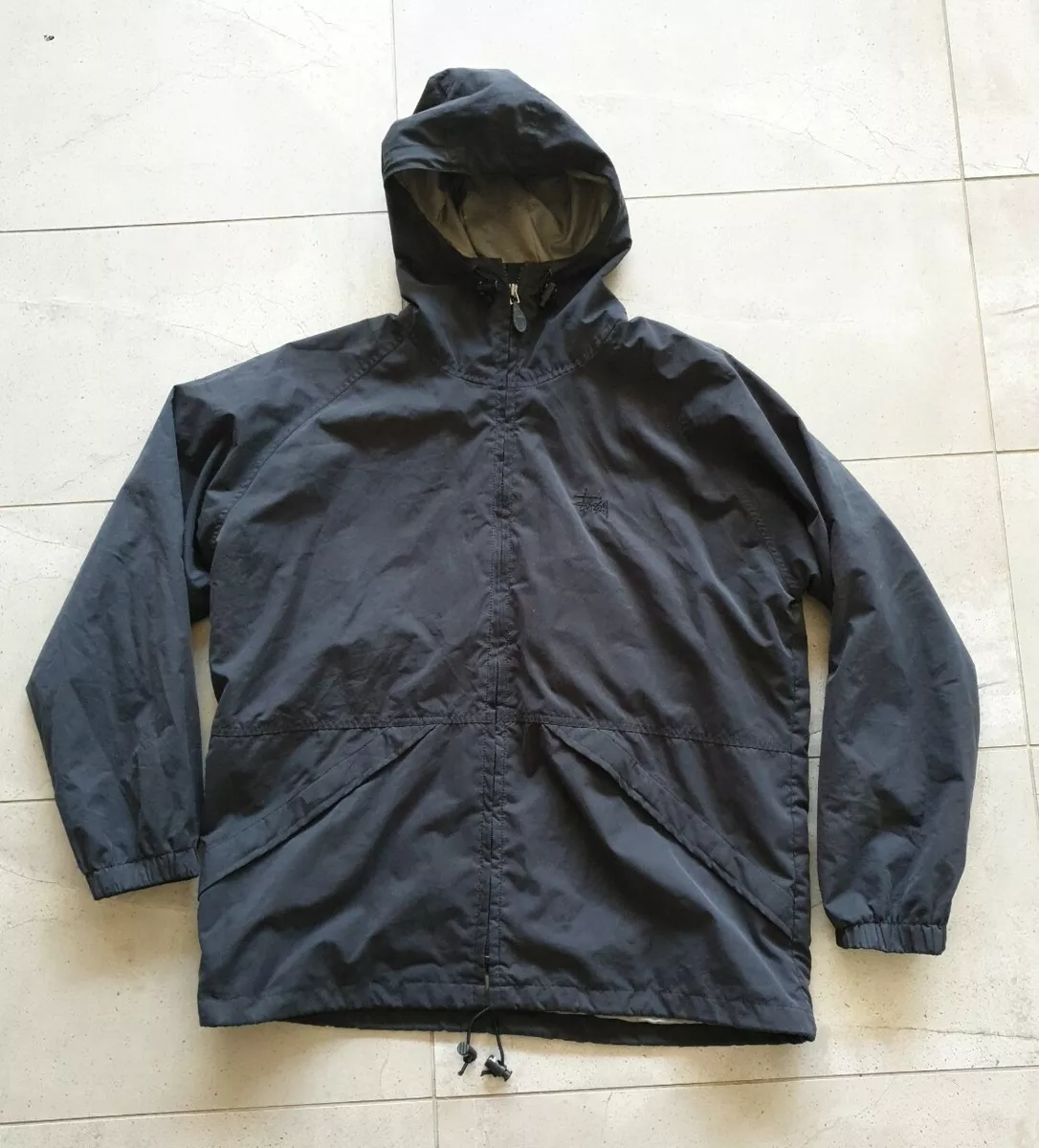 Stussy clearance black jacket