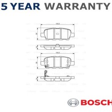 Bosch Front Rear Brake Pads Set Fits Nissan Juke Qashqai X-Trail + Other Models