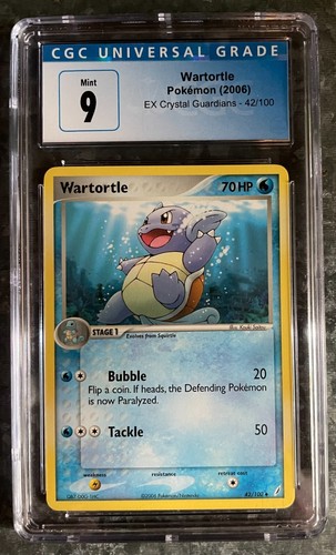 Wartortle graded CGC 9 for sale on eBay
