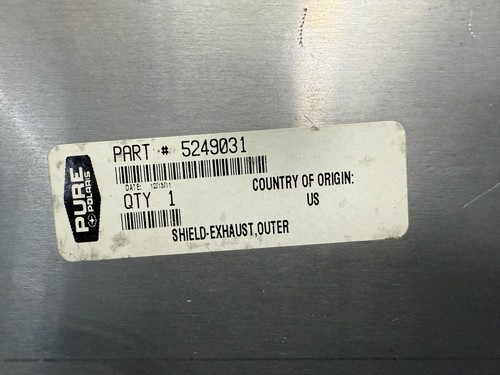 POLARIS EXHAUST SHIELD 5249031 t362 - Picture 3 of 3
