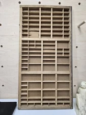 Vintage Large Wood Printers Tray Drawer Shadow Box **READ DESCRIPTION