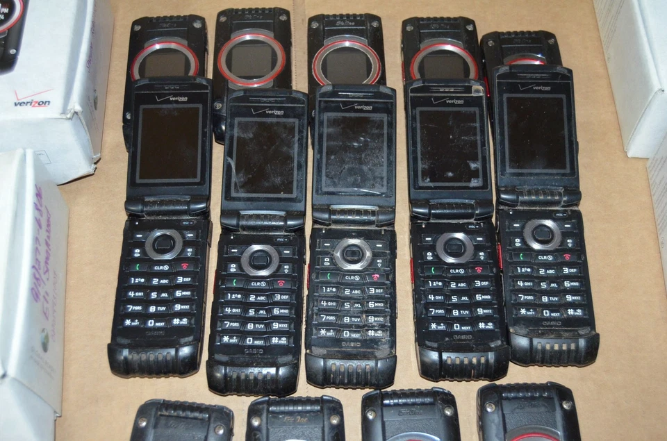 LOTE DE 20 TELÉFONOS VERIZON CASIO G'ZONE RAVINE 2 C781NCH RESISTENTES AL AGUA Foto 4 de 4