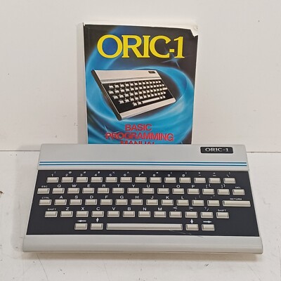 ORIC-1 Home-Computer Manual Gray-Badge RARE ! 8-Bit Tangerine *** SEMI-WORKS