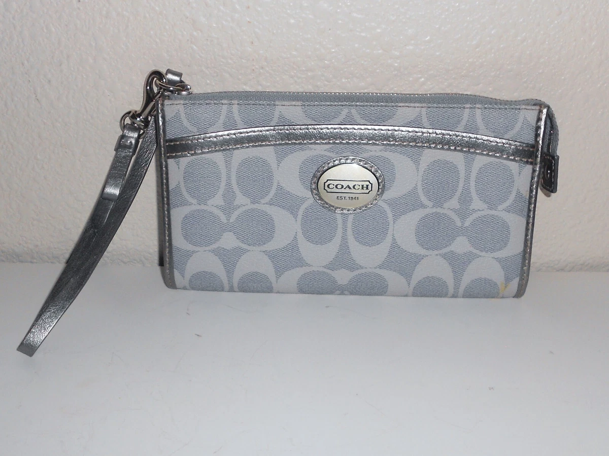 Gray coach wristlet Clearance