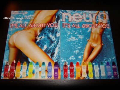 NEURO Nutrition Drinks 4-Page PRINT AD 2011 SEXY WOMAN IN BIKINI slim fit body