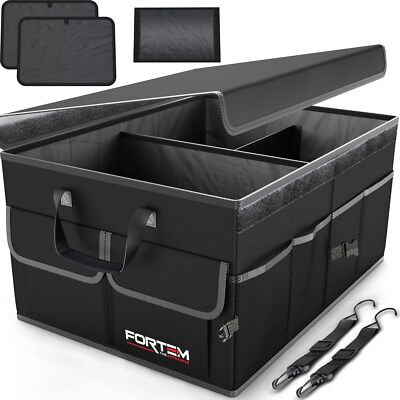 Fortem Car Trunk Organizer, Car Storage Organizer, Car Accessories, Collapsible