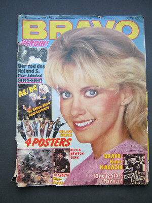 Bravo  39 von 1980 AC/DC Olivia Pacal Kiss Ted Herold Village People Bob Seger