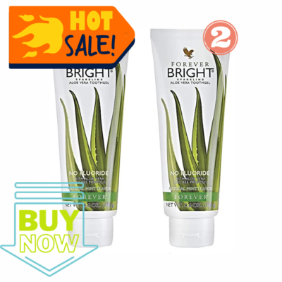 New Forever Living Bright Toothgel With Aloe Vera NO Fluoride 4.6