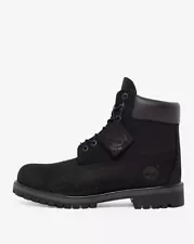 Men’s Timberland 6” Inch CLASSIC Premium BOOTS 10073 BLACK Nubuck NEW SIZES 8-14