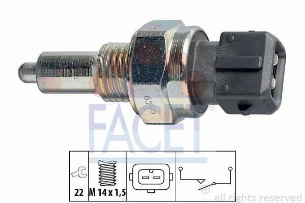 Facet Schalter, RüCkfahrleuchte FüR Audi 100,80,A4,A6,A8,V8; Peugeot Partner-image