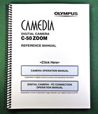 Olympus C-50 Zoom Instruction Manual: 165 Pages and Protective Covers 
