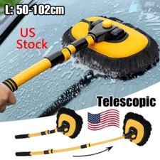 Microfiber Car Wash Brush Mop Kit Mitt Sponge with Long Handle Cleaning Supplies