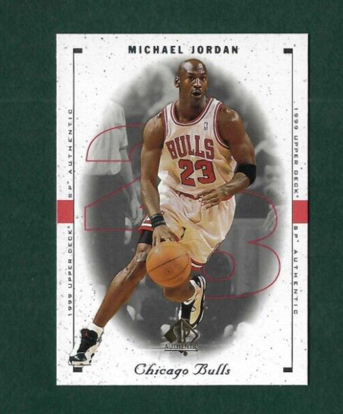 1998-99 UD SP Authentic #23 Michael Jordan Chicago Bulls Sample Promo