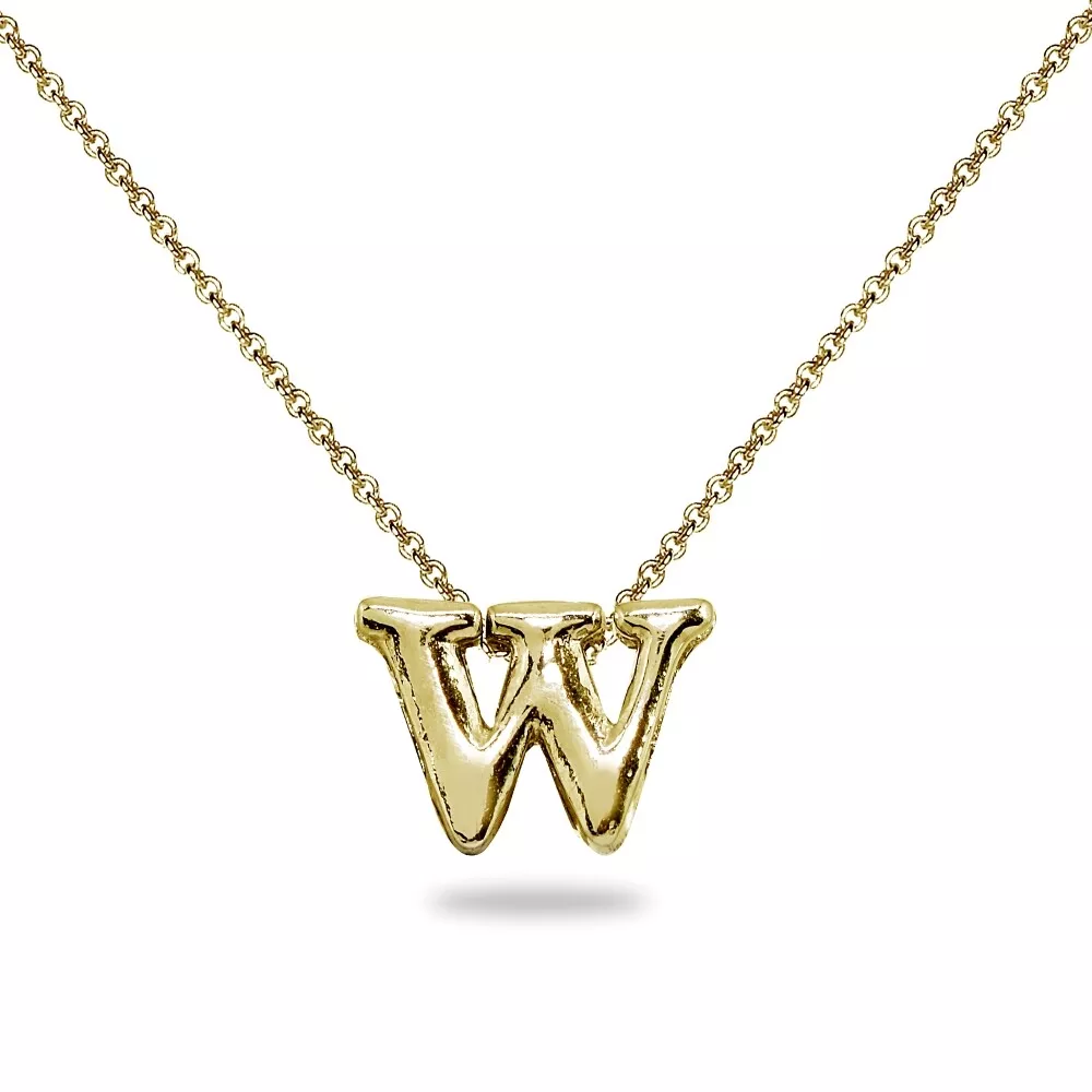 W initial necklace outlet