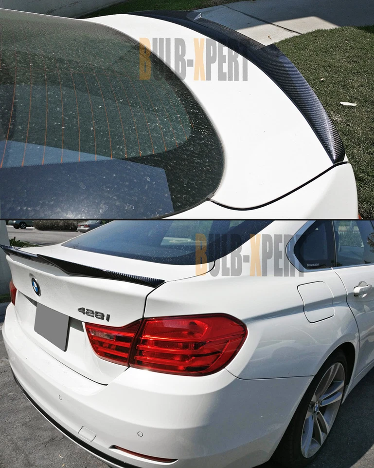 FOR 14-20 BMW F36 430i 435i 440i GRAN COUPE CARBON FIBER M4 STYLE TRUNK SPOILER - Image 4 of 4