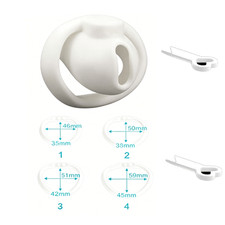 For Resin Chastity Cage Permanent Locking Male Lock Sissy Training Abstinence