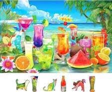 Tropical Paradise 500 Piece Jigsaw Puzzle FAST FREE SHIPPING