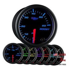 Black 7 Color 60 Psi Diesel Boost Gauge Kit 2-116 52mm