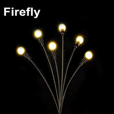 Outdoor LED Firefly Patio Solar Power Lights Waterproof Landscape Garden Pathway
