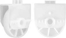 2 Pcs Refrigerator Freezer Drawer Roller Replacement for LG Kenmore White